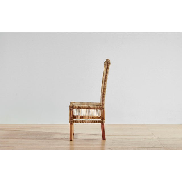 Contemporary Contemporary Malawi Cane Dining Chair For Sale - Image 3 of 8