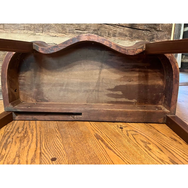 Antique Federal Hepplewhite Mahogany Flip-Top Table – Circa 1780 For Sale - Image 12 of 12
