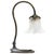 Art Nouveau French Brass & Frosted Glass Table Lamp For Sale - Image 9 of 9