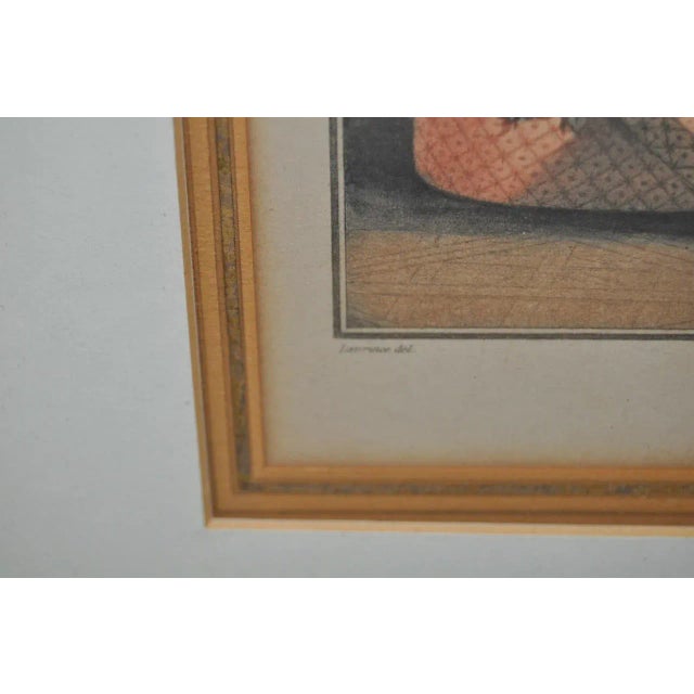 18th Century 18th Century French Erotica Color Engraving "La Comparaison" C.1786 For Sale - Image 5 of 9