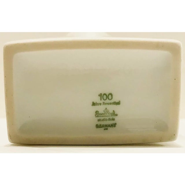 Ceramic 1970’s Swirl White Vase by Rosenthal For Sale - Image 7 of 8