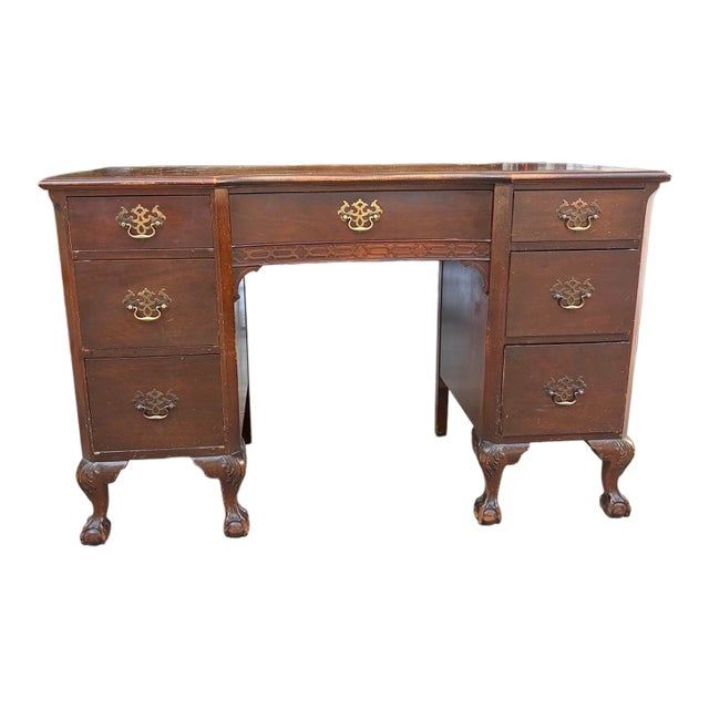 1940s Chippendale Desk / Vanity For Sale