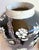 Antique Chinese Famille Noir Kangxi Qing Era Blossom Porcelain Vase W/ Jade Lid For Sale In Los Angeles - Image 6 of 11
