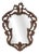 Baroque Mirror with Hand Carved Oak Ornated Frame, France, 1950s For Sale