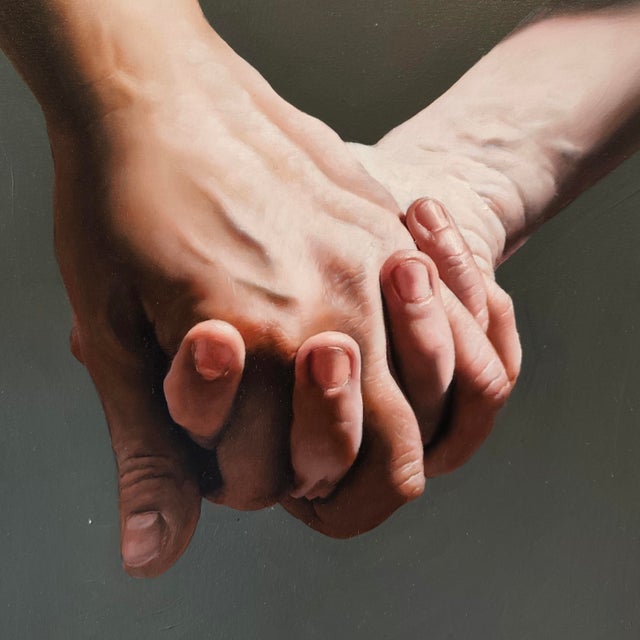 Early 21st Century Filippo Manfroni, Hold Me, Oil on Canvas, Framed For Sale - Image 5 of 7