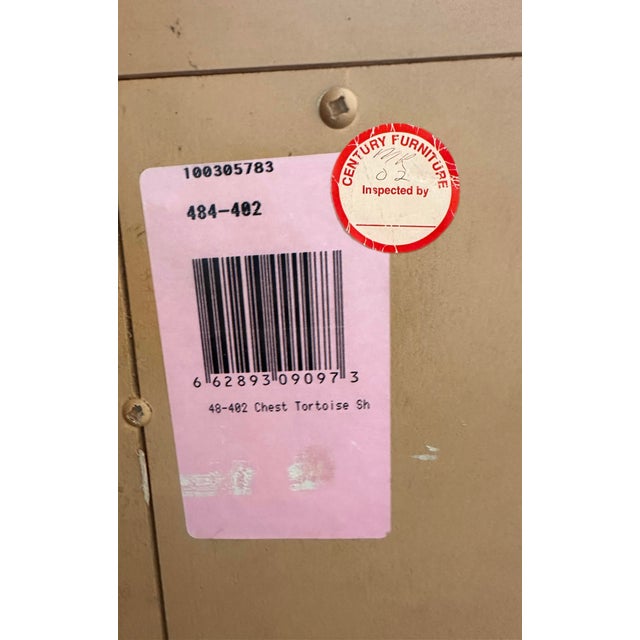 1970s Hollywood Regency Century Furniture Faux Tortoise Cabinets – a Pair For Sale - Image 11 of 11