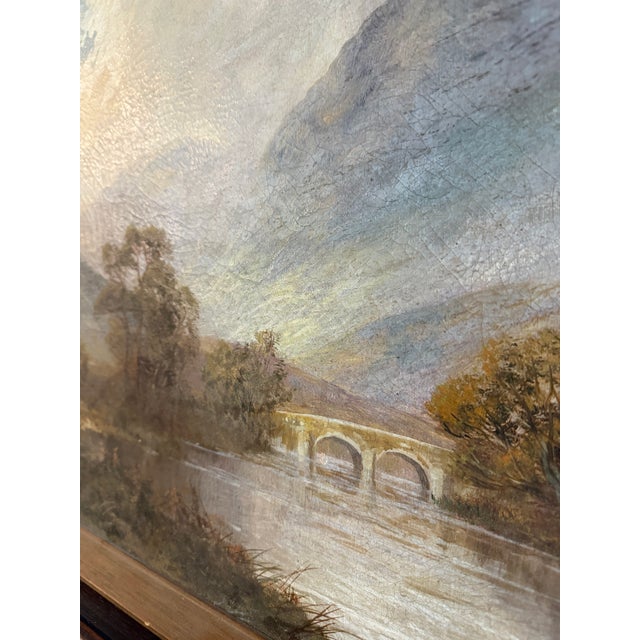 Early 1900s Oil on Canvas Painting of Scottish Loch by Frances E. Jamieson For Sale - Image 12 of 16