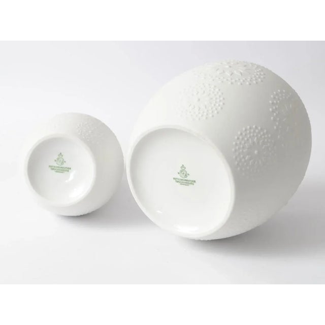 Minimalist Bisque Porcelain Vases from Hutschenreuther Tirschenreuth, 1970s, Set of 2 For Sale - Image 4 of 6