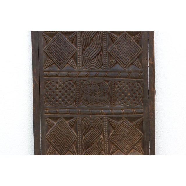 Antique Finely Carved Braided African Door For Sale - Image 4 of 8