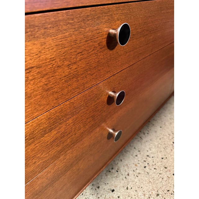 Wood George Nelson Thin Edge Secretary Desk Cabinet for Herman Miller For Sale - Image 7 of 11