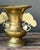 Metal Vintage Brass Ginko Motif Vases - A Pair For Sale - Image 7 of 16