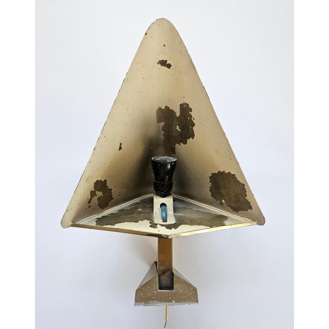Metal Mid-Century Brass Wall Lamps, Germany, 1970s, Set of 6 For Sale - Image 7 of 17