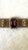 Victorian Gold-Tone Woven Mesh Bracelet With Rectangular Glass Setting Deep Purple For Sale - Image 3 of 7