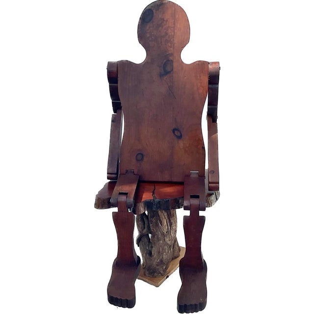 Folk Art Child-Size Articulated Wooden Mannequin For Sale - Image 9 of 12