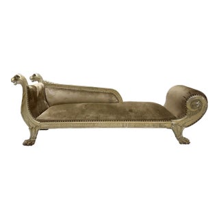 1960s Antique French Style XV Louis Chaise Lounge For Sale