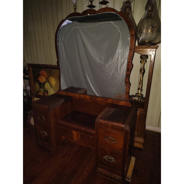 "Save the Wood" Beautiful original veneer condition please do not paint. Markings: Retains its original stenciled model...