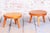 1950s Mid-Century Small Tables in Larch Wood, Czech. 1950s, Set of 2 For Sale - Image 5 of 9