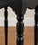 Farmhouse Vintage French Country Black Accent Side Table With Solid Oak Top For Sale - Image 3 of 3
