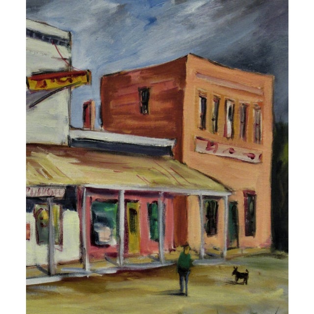 American Clifford Holmes, The Corner Store, Near Mendocino, Circa 1950 For Sale - Image 3 of 6