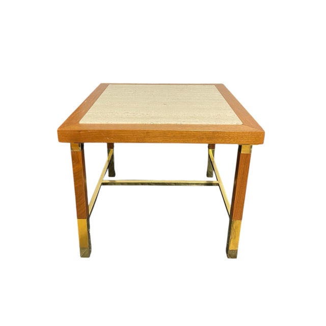 A pair mid century modern side tables attributed to Harvey Probber. Sophisticated and elegant showcases the style of...