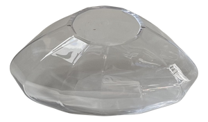Danish Facet Crystal Glass Vase from Georg Jensen, 2000s