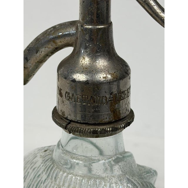 Antique Glass Seltzer, 1930s For Sale - Image 3 of 8