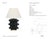 Kelly Wearstler by Visual Comfort Signature Linden 14" Cordless Table Lamp in Black with Linen Shade Designer: Kelly...