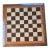 1970's Foldable Wooden Chess Set With Wood Pieces For Sale