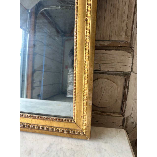 Louis XVI Giltwood Mirror, 1780s For Sale - Image 5 of 12