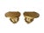 A vintage pair of show-stopping giltwood wall sconces, classically detailed with garlands and bellflowers. Wowza!