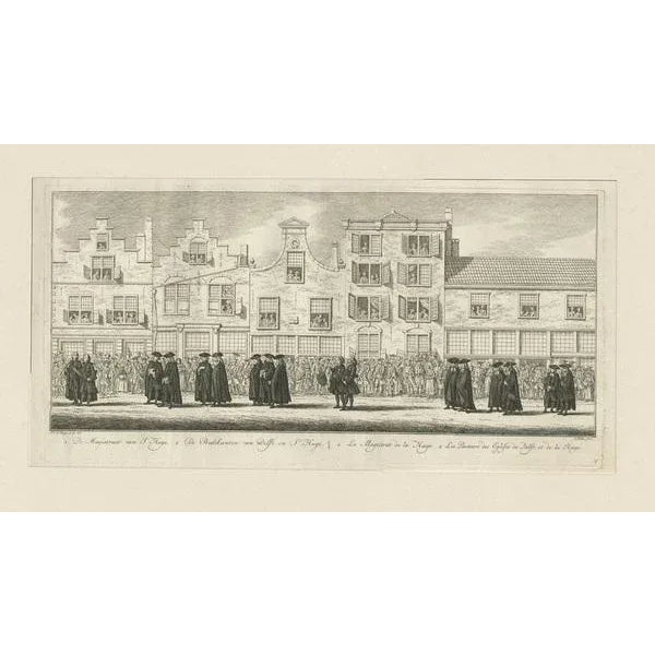 Mid 18th Century Anna Van Hannover, Funeral Procession, 1761, Paper For Sale - Image 5 of 6