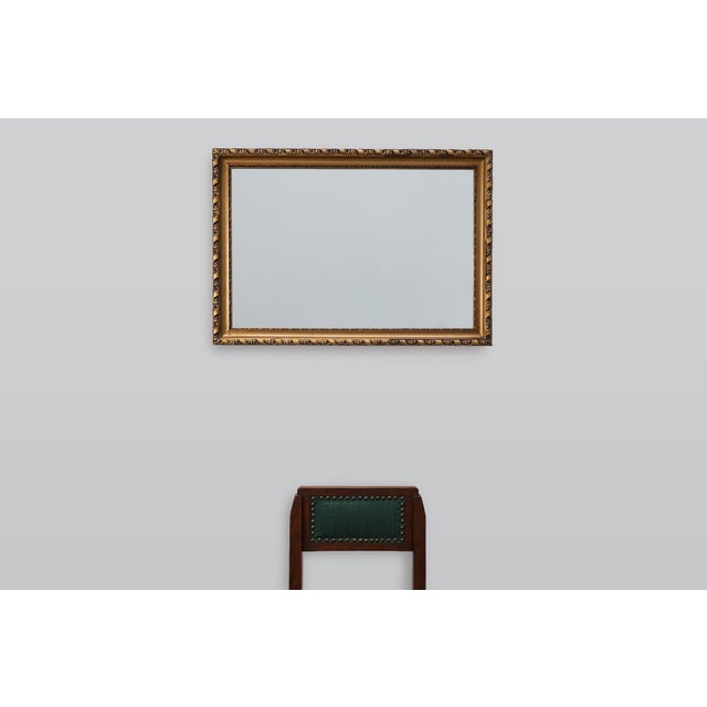 Neoclassical Giltwood Oak Mirror, Belgium, 1900s For Sale - Image 4 of 11