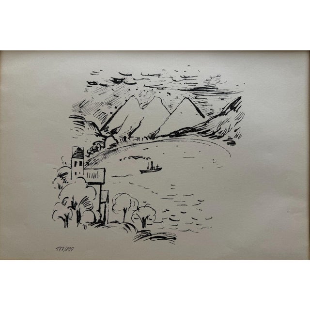 Max Pechstein, Travel Pictures Italy, Sheet 2, 1919, Lithograph, in Very Good conditions. Designed 1890 to 1919 This piece...