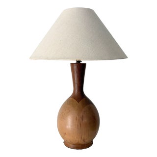 Mid-Century Wooden Table Lamp, Britain, 1960s For Sale