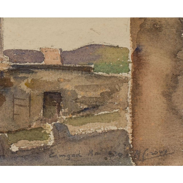 Period Italian Signed Grand Tour Watercolor Beautiful watercolour depicting the ancient Roman colony Timgad Signed, dated...