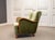 Wood Vintage Danish Lounge Chair in Green Velvet, 1950s For Sale - Image 7 of 11