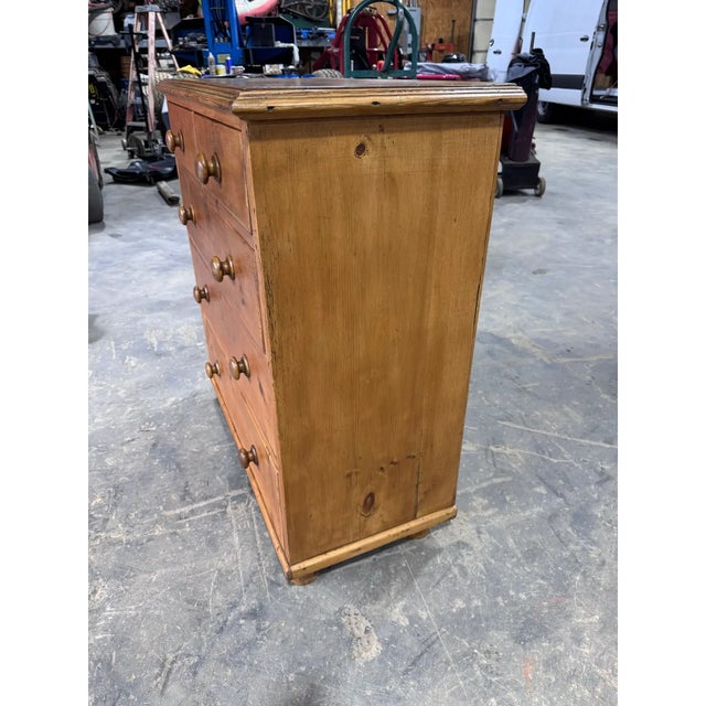 19th Century English Pine Chest of Drawers For Sale - Image 10 of 11