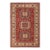 Southwestern Super Kazak Red/Tan Wool Rug - 6'8'' X 9'11'' For Sale