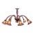 Myran Allan Luxury Lighting Italian Mouth-Blown Amethyst Myran Glass Chandelier For Sale