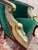 Green Empire Mahogany Sofa and Armchairs with Gilded Swan Heads, 1950s, Set of 3 For Sale - Image 8 of 9