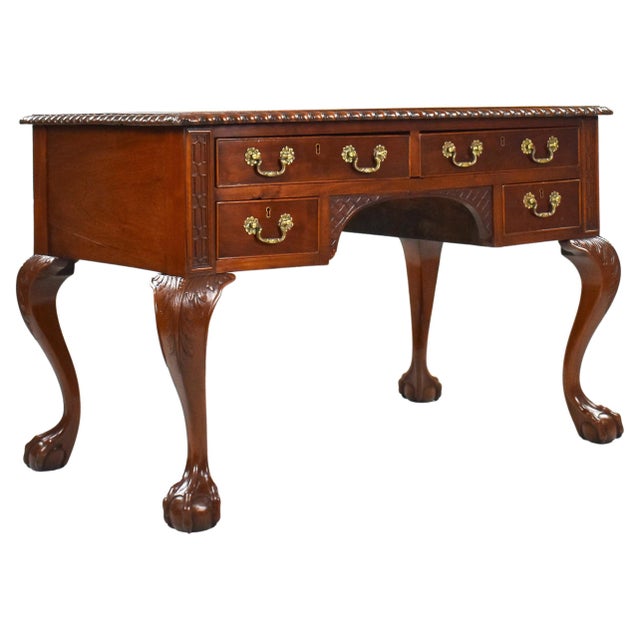 Chippendale Style Mahogany Writing Desk For Sale - Image 16 of 16