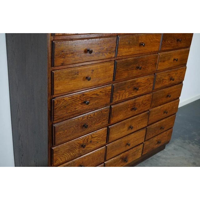 Antique French Early 20th Century Oak Apothecary Cabinet For Sale - Image 10 of 18