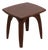 Mid Century Modern Walnut Table or Stool For Sale