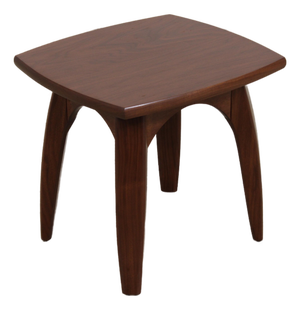 Mid Century Modern Walnut Table or Stool