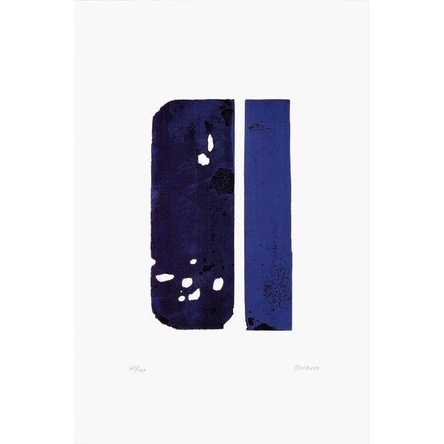 1990s Pierre Soulages 'Etching XXX, 1974' Abstract Offset Lithograph For Sale - Image 5 of 5