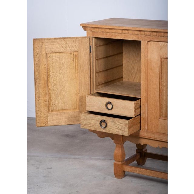 1960s Vintage Oak Sideboard by Henning Kjærnulf for EG Møbler, Denmark, 1960s For Sale - Image 5 of 14