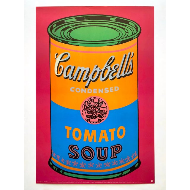 Andy Warhol Foundation Vintage 1993 Lithograph Print Pop Art Poster " Campbell's Tomato Soup Can " 1968 For Sale - Image 12 of 12