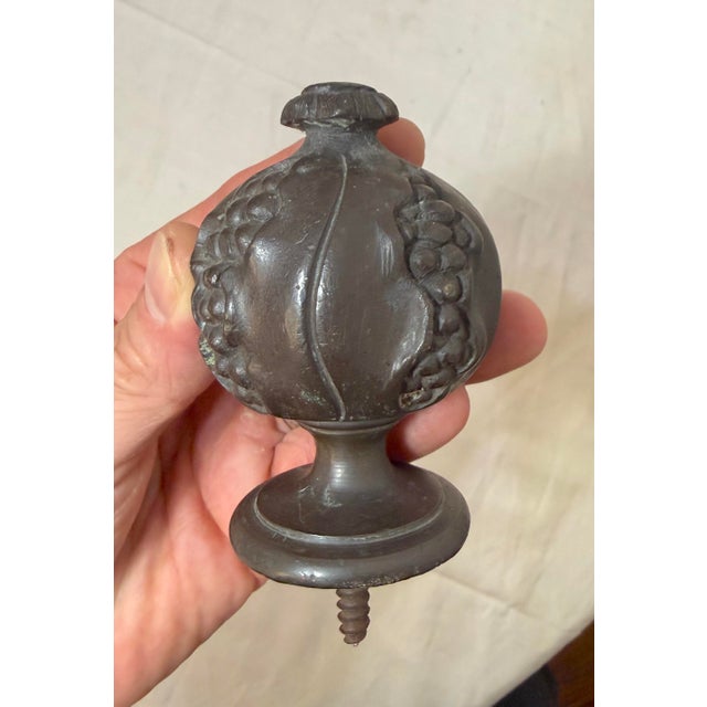 Up for sale is an antique 19th century heavy solid bronze fence banister finial. It is a unique and ornate piece that...