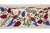 Mid-Century Modern Uzbek Suzani Embroidery | Colorful Bird & Floral Motif Wall Tapestry Art 1'4'' X 3'1'' For Sale - Image 3 of 10