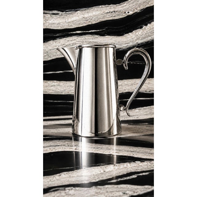 1920s Vintage Silver-Plated Metal Pitcher, 1920 For Sale - Image 5 of 5